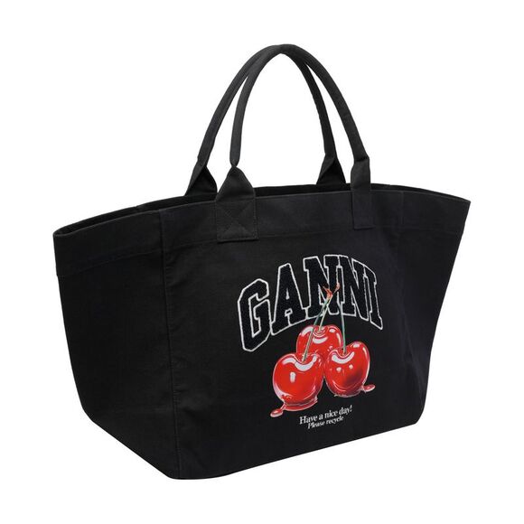 Ganni Women Xxl Cherry Tote Bag - Picture 2 of 4